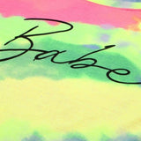 JUNEBERRY® Cotton Blend Tie & Dye Round Neck Half Sleeve Regular Fit Printed T-Shirt for Women & Girls