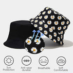 Bucket Hats for Women Daisy Print