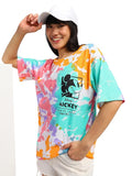 Pure Cotton Multicolour Tie-Dye Official Disney Merchandise Oversized Cotton Crew Neck T-Shirt with Mickey Mouse